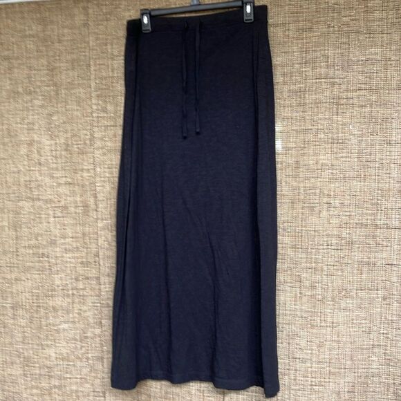 Eddie Bauer draw string black maxi skirt - Picture 1 of 5